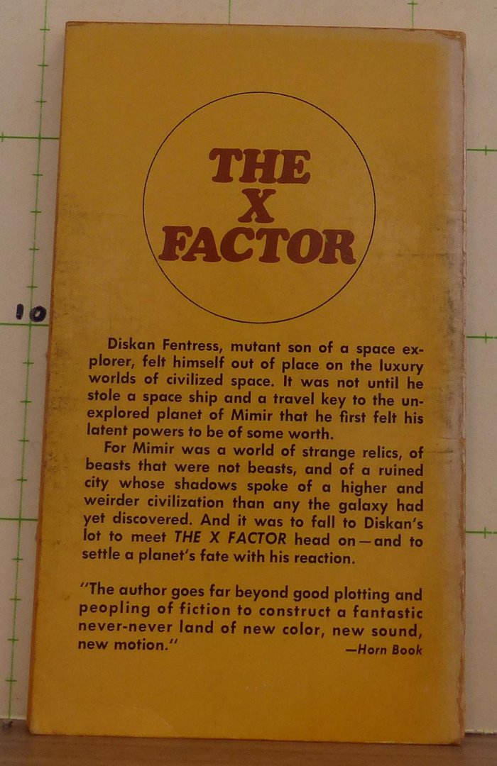 Norton, Andre - the x factor