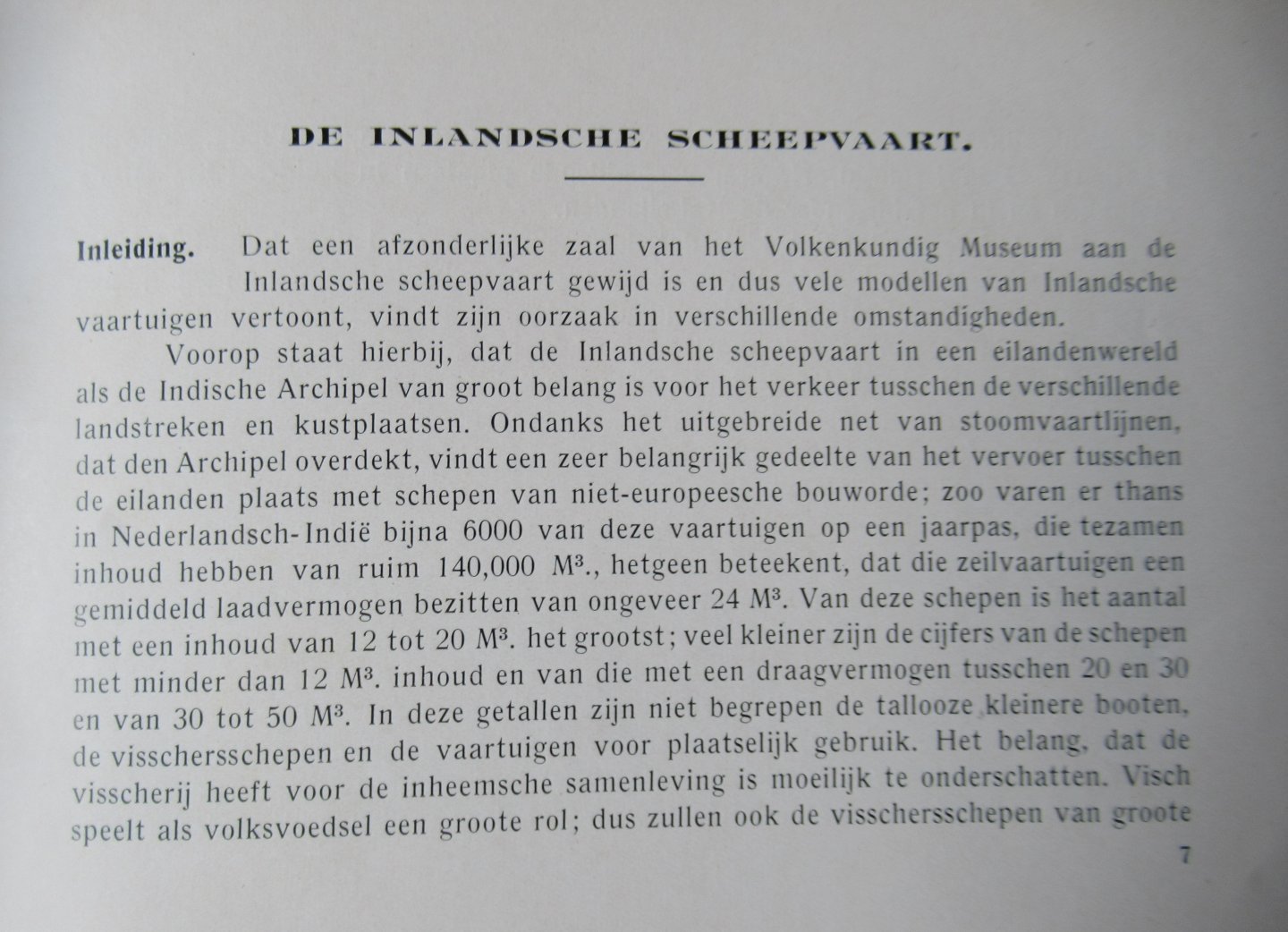 Nooteboom, Chr. - Gids voor het volkenkundig museum Deel XI De inlandsche scheepvaart