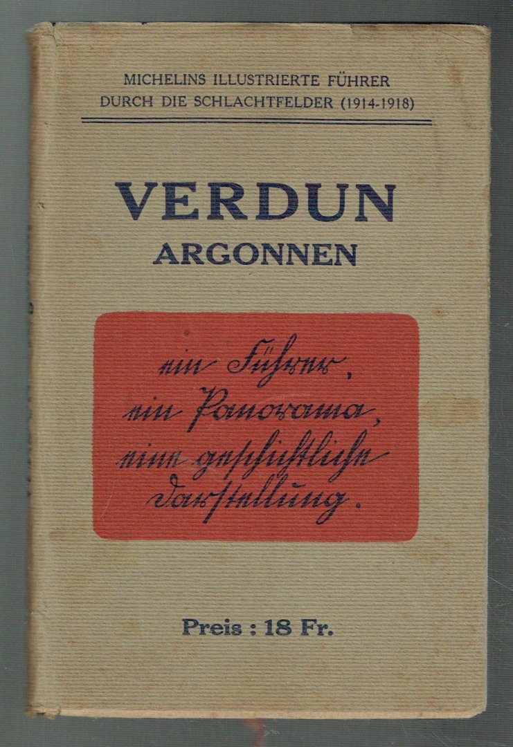 nn - Verdun-Argonnen (Michelins illustrierte Führer duch die Schlachtfelder 1914-1918)
