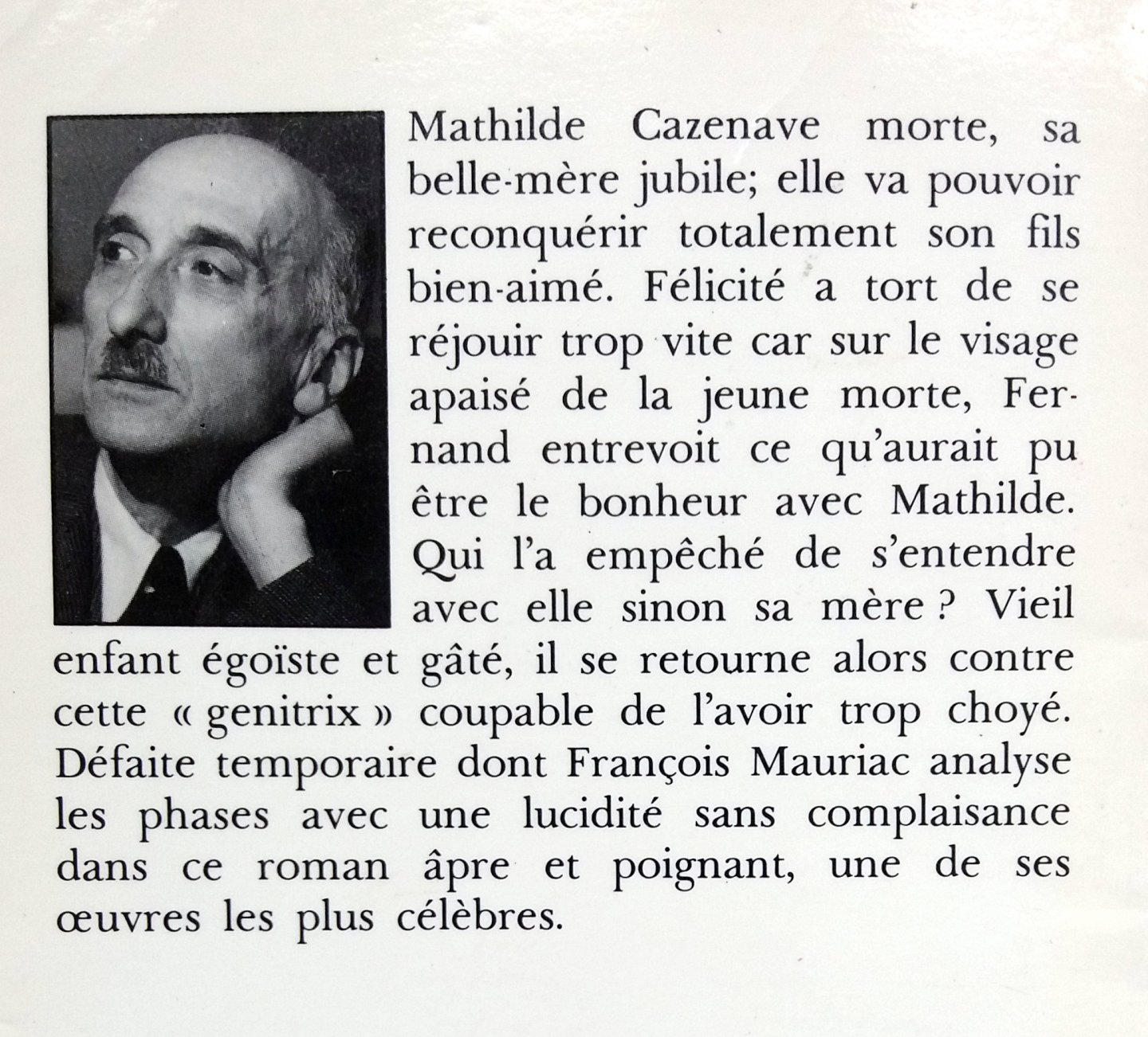 Mauriac, François - Génitrix (Ex.2) (FRANSTALIG)