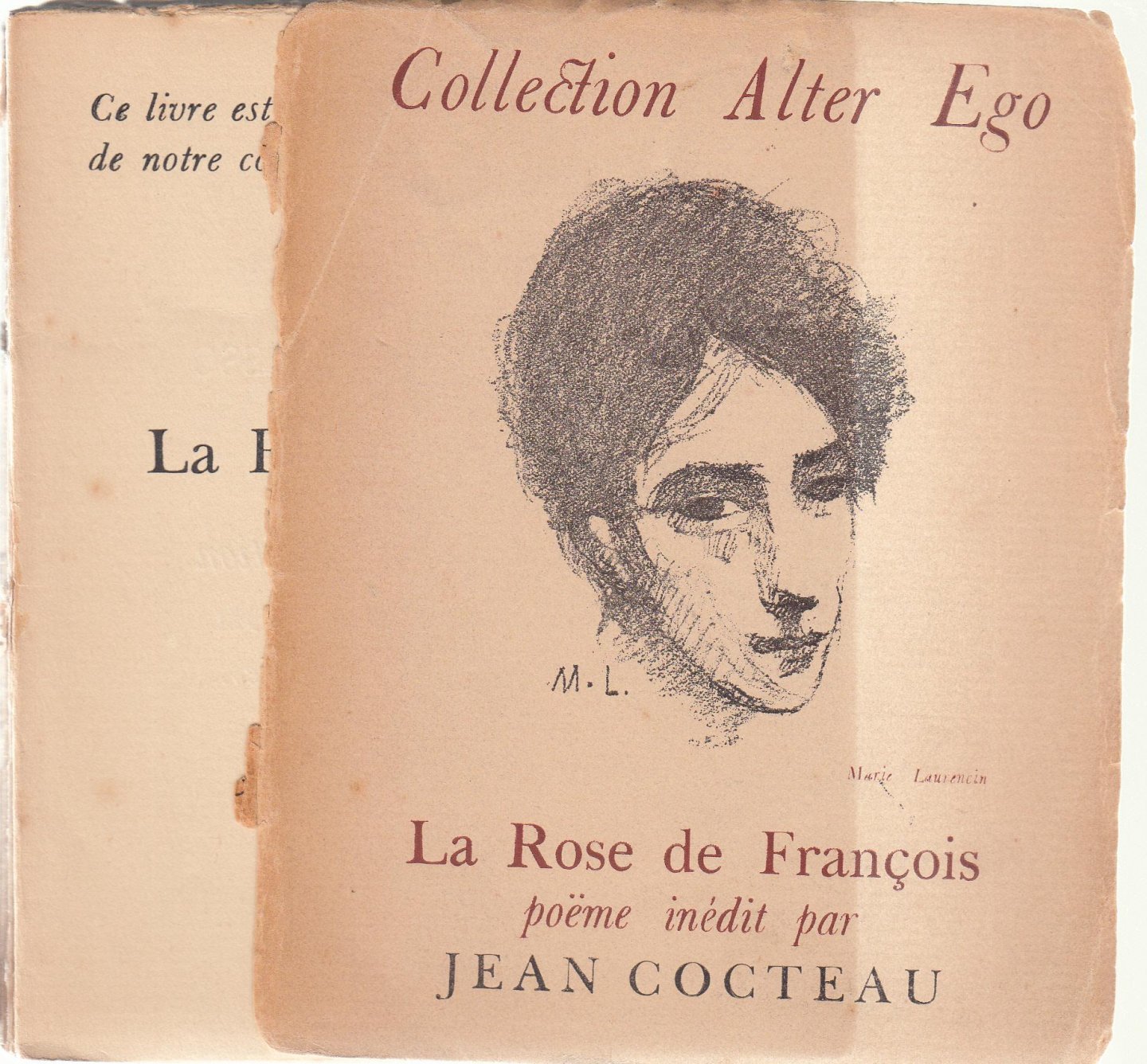 Cocteau, Jean - La Rose de François.Poème inédit par Jean cocteau.