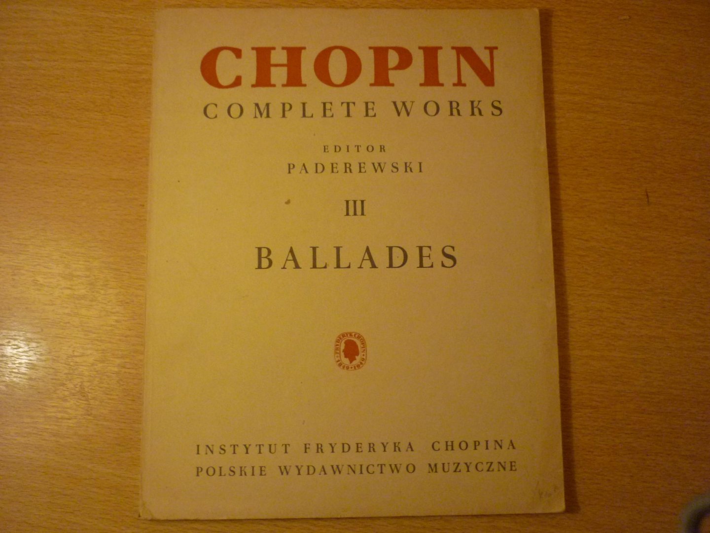 Chopin; Fr. (1810 - 1849) - Chopin - complete works III; Ballades for Piano