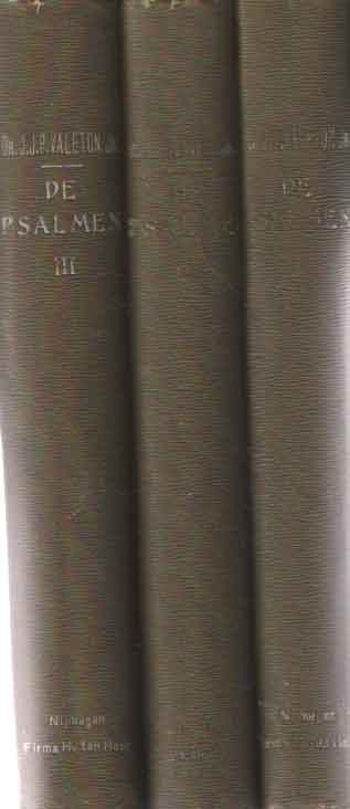Valeton Jr., J.J.P. - De Psalmen I, II & III