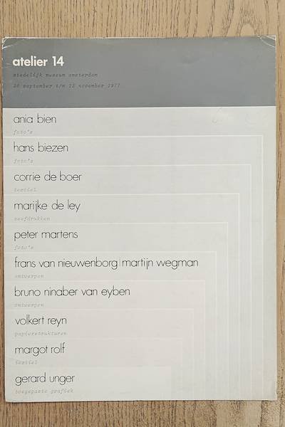 SM 1977: - Atelier 14. Cat. 625.