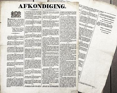 WIJN IN DEN HAAG - Afkondiging. Ordonnantie waarop, binnen de stad 's-Gravenhage en haar grondgebied, zal worden geheven, de Stedelijke belasting op den WIJN.