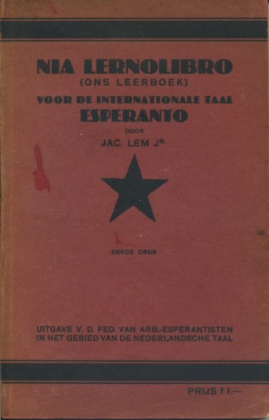 Lem jr., Jac. - Nia Lernolibro (ons leerboek) voor de internationale taal Esperanto