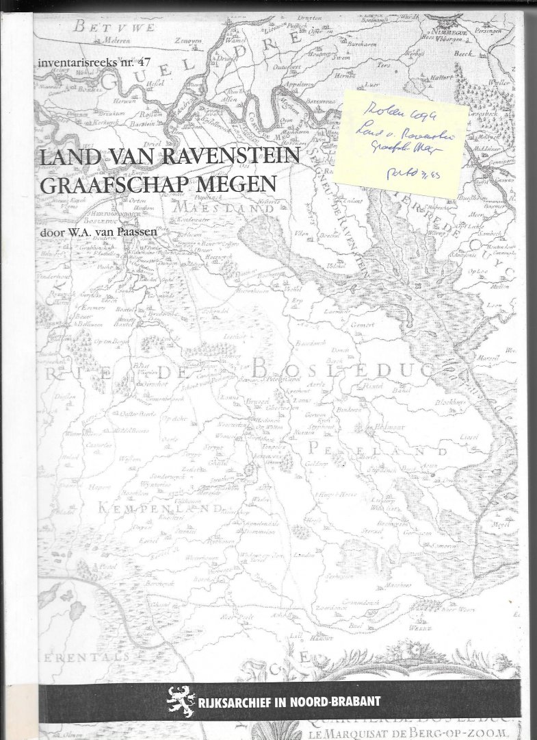 Paassen - Inventarissen arch. drost v. ravenstein / druk 1