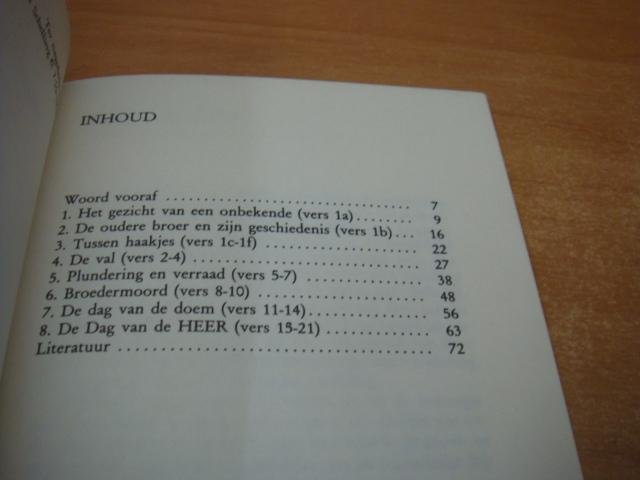 Schelling, P - Obadja - Verklaring van een bijbelgedeelte