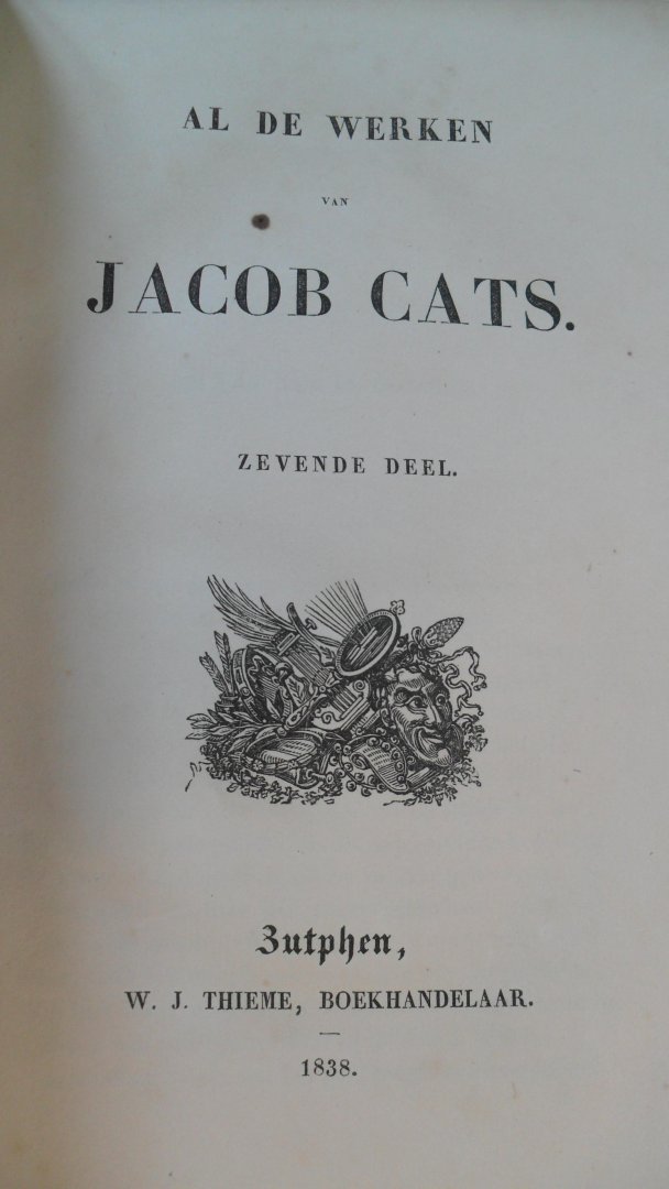 Cats Jacob - Al de werken van Jacob Cats