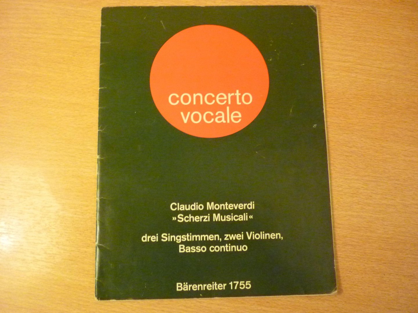 Monteverdi; Claudio - Scherzi Musicali; Deel II; Fur drei Singstimmen; 2 violen; basso continuo (herausgegeben von Hilmar Trede)