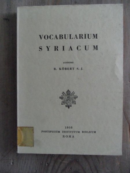 Köbert SJ, R. - Vocabularium Syriacum -- latijn - syrisch