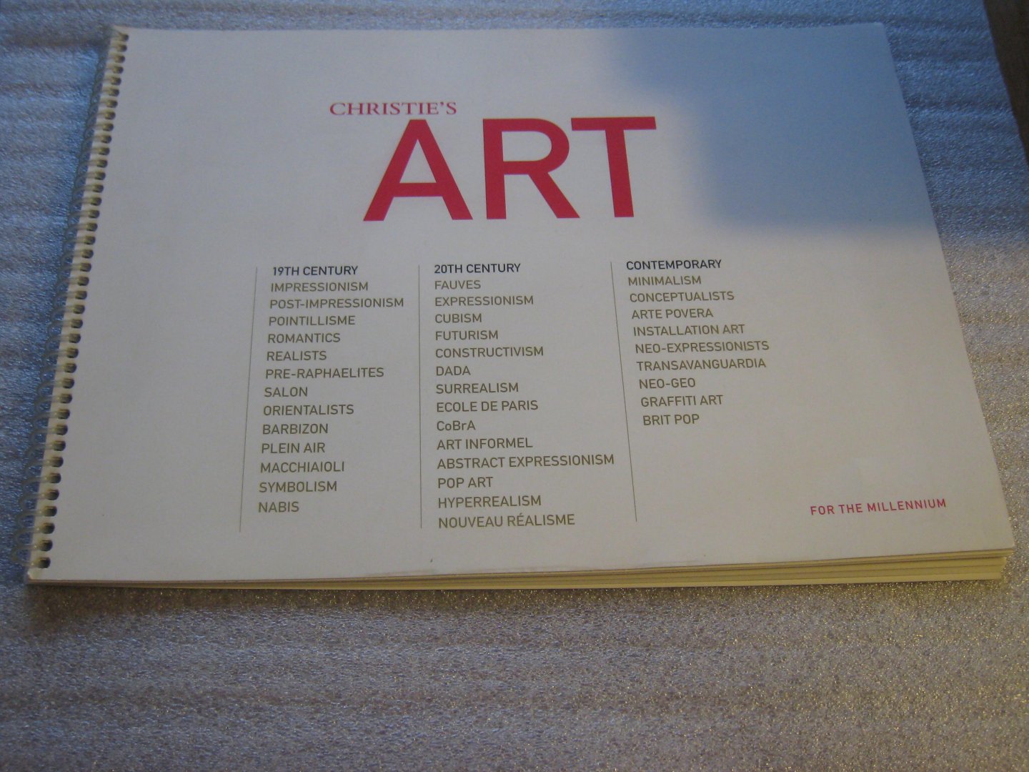  - Christie's Art / Changes for the Millennium