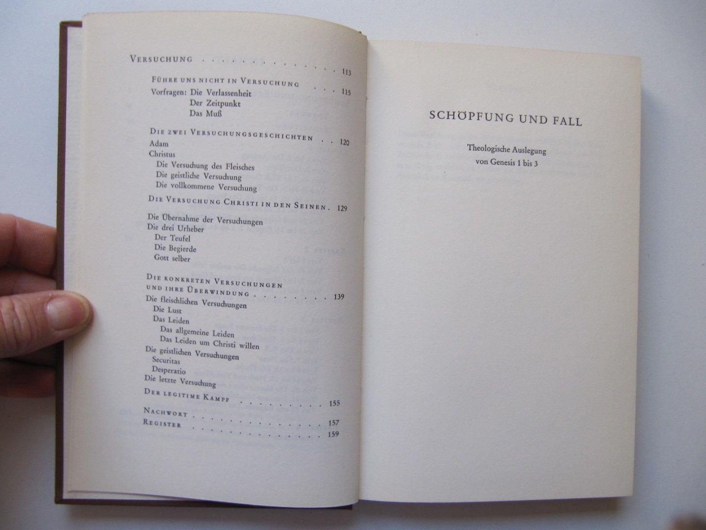 Dietrich Bonhoeffer - Schpfung und Fall / Versuchung