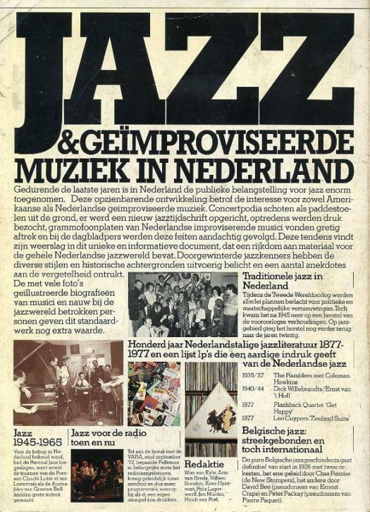 Redactie - Jazz en geïmproviseerde muziek in Nederland.