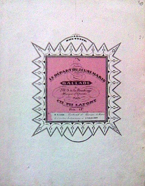 Lafont, Charles Philippe: - Le départ du jeune marin. Ballade de J. de la Boutraye