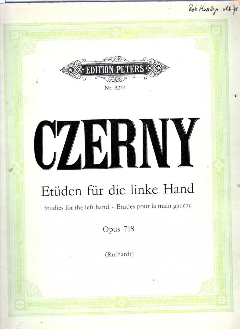 Czerny Carl - Etuden fur die Linke Hand