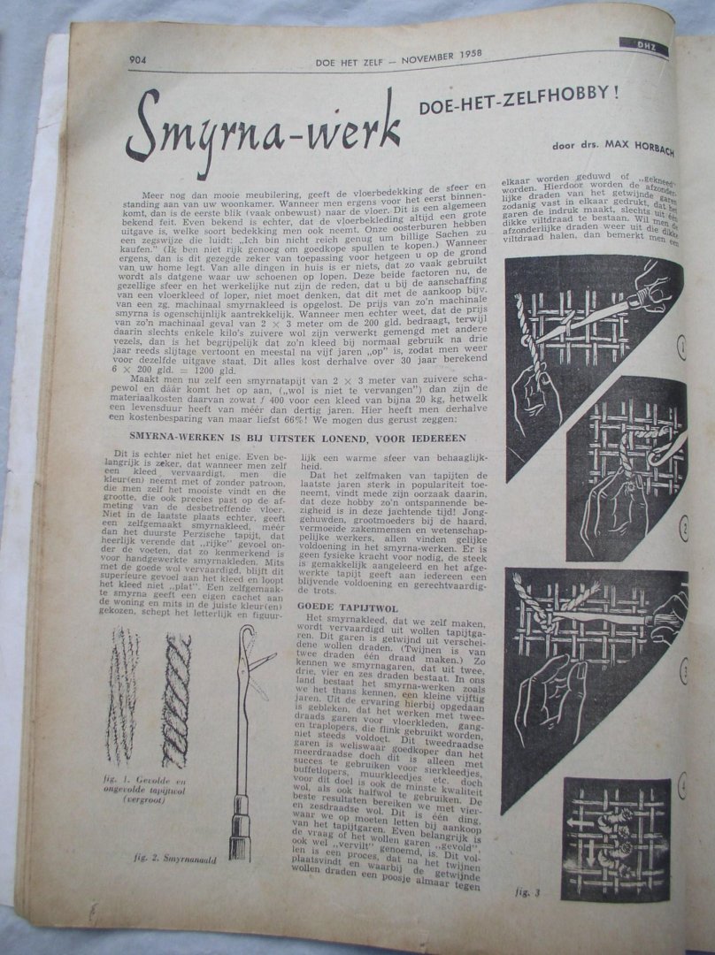 zondervan, drs. r. ( hoofdredacteur ) - doe het zelf in huis en tuin / maandblad voor praktische mensen 1958