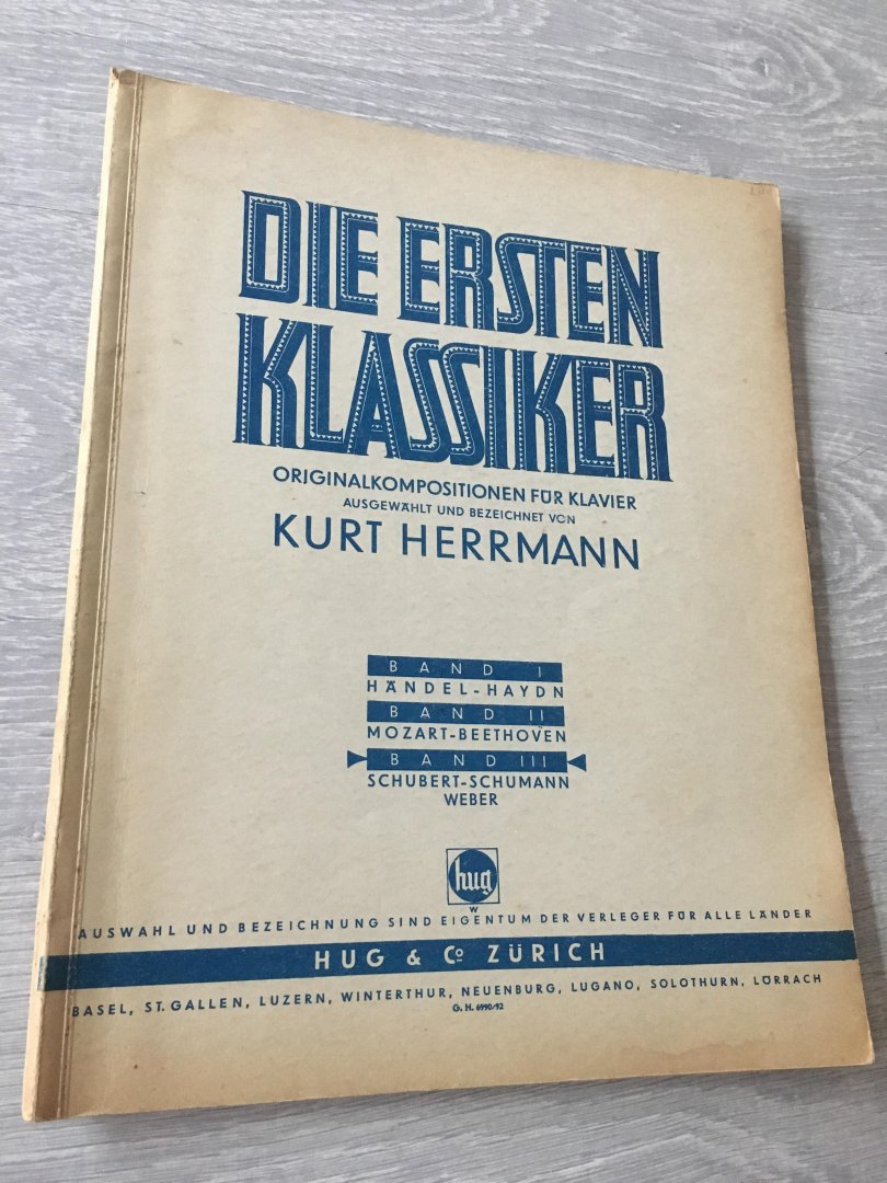 Kurt Herrmann - Die ersten klassiker, originalkompositionen für klavier