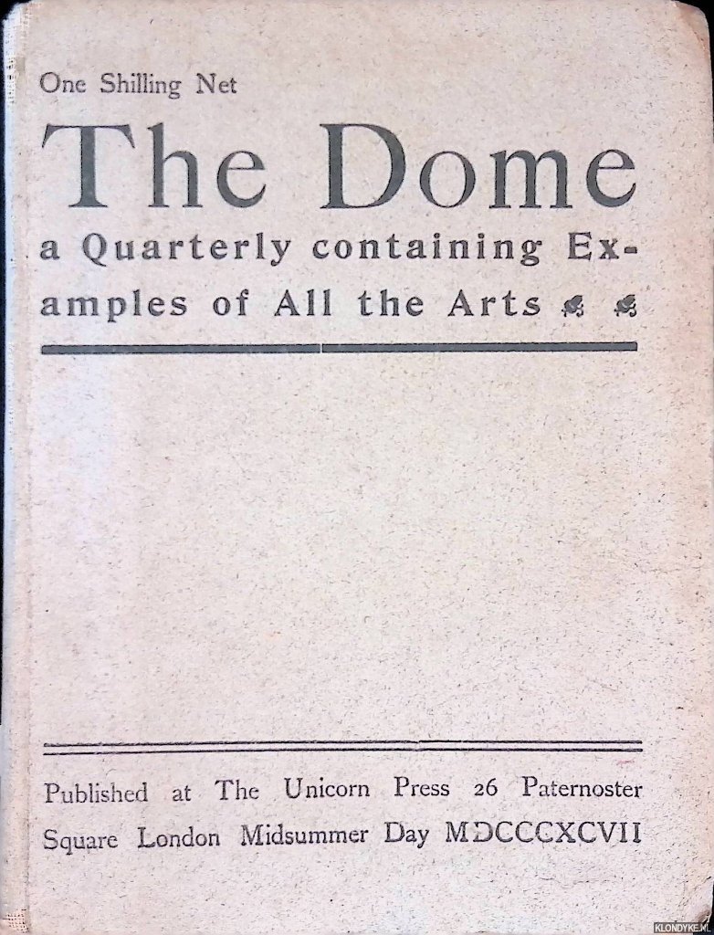 Corbeille, L.A. - The Dome: a quarterly containing examples of all the arts