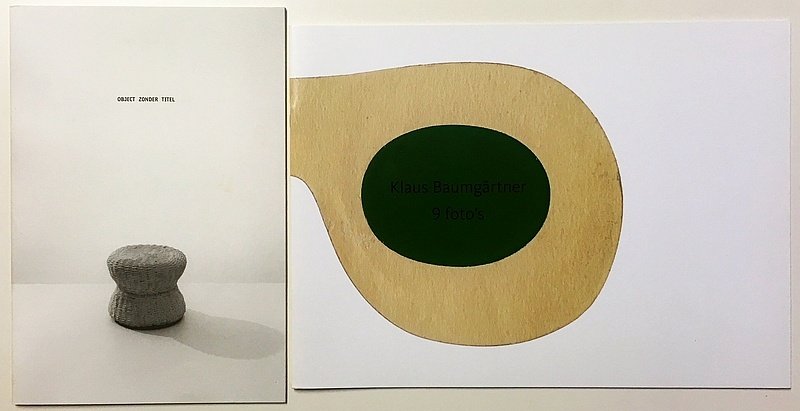 BAUMGÄRTNER, Klaus - HUMUS Cahiers 1 en 2: Object zonder titel. Een intiem kunstwerk. (&) 9 foto's.