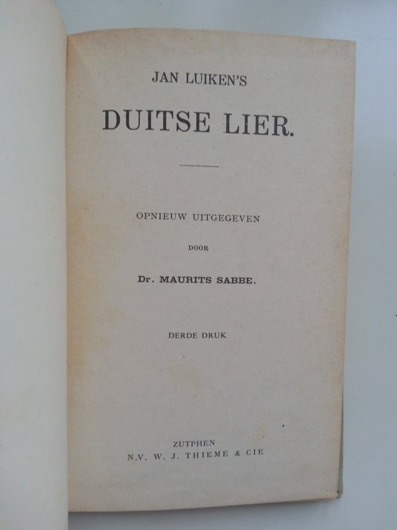 Luyken, Jan (Luiken, Jan) - Jan Luyken's Duitse Lier (Klassiek Letterkundig Pantheon 72)