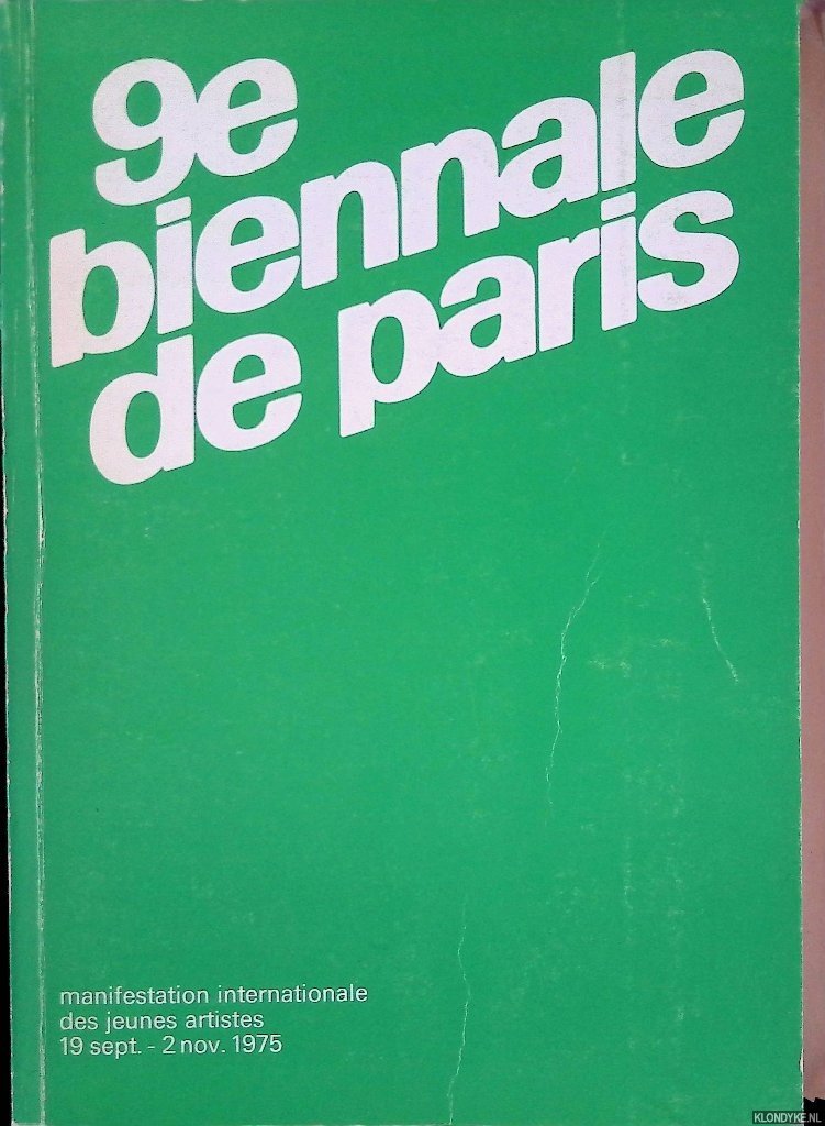 Boudaille, Georges (preface) - 9e biennale de Paris