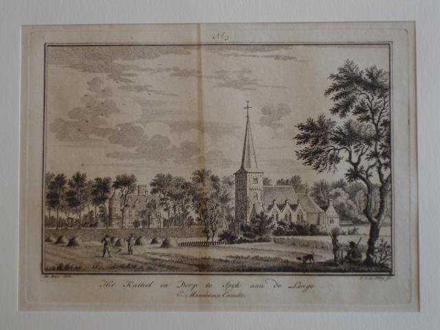 Spijk. - Het Kasteel en Dorp te Spyk aan de Linge.