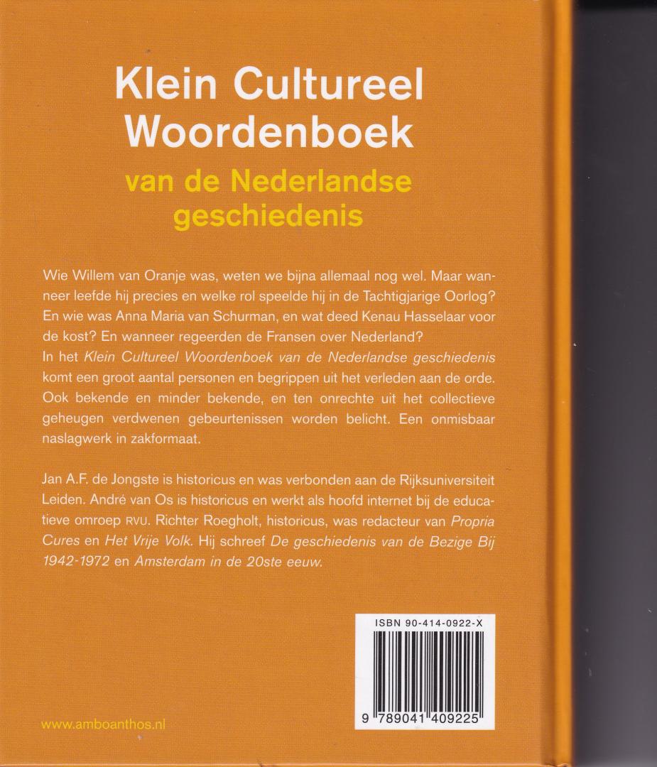 Jongste, J.A.F. de, Andrë van Os en Richer Roegholt - Klein Cultureel Woordenboek van de Nederlandse geschiedenis