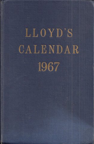  - Lloyd's Calendar 1967