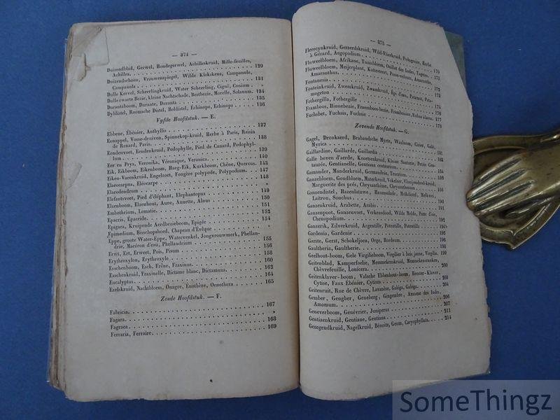 Delathauwer, L.A. - Het Belgische kruidboek, of: De Gentsche hovenier. Tweede deel (van "cabrillet" tot "Justicia of indiaensche Notenboom").