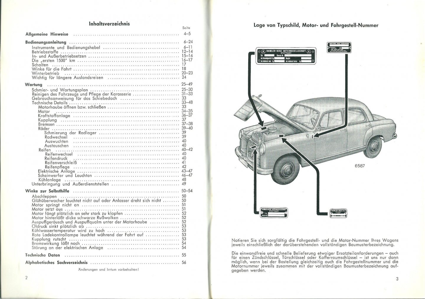 Daimler-Benz - Mercedes-Benz 190 Db Betriebsanleitung : Ausgabe B : Geänderter Nachdruck