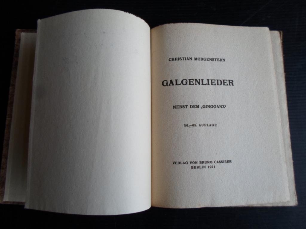 Morgenstern, Christian - Galgenlieder, Nebst dem ‘Gingganz’
