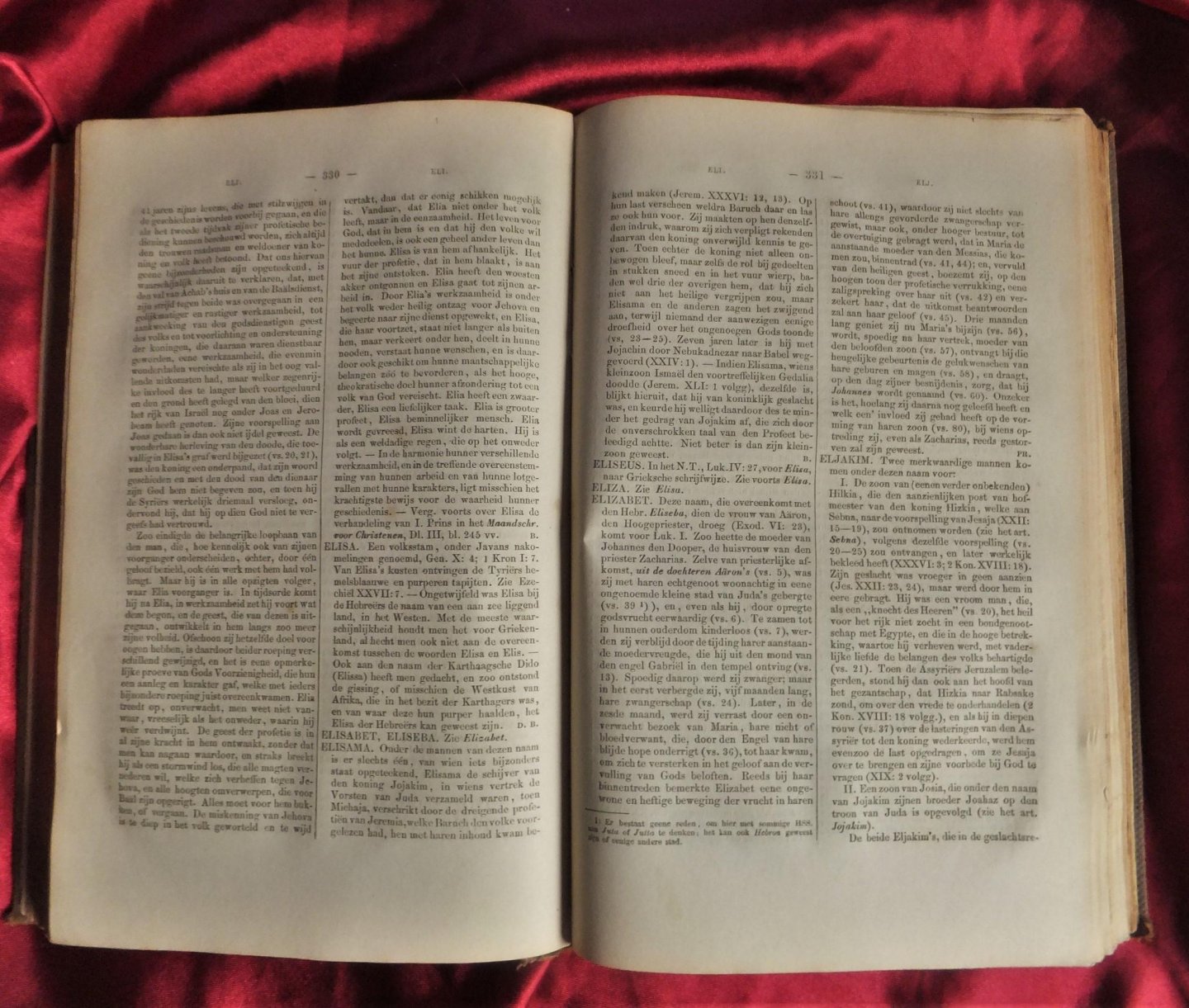 Moll/Veth/ Domela Nieuwenhuis - Bijbelsch Woordenboek voor het christelijk gezin. Eerste deel: Lett. A-H