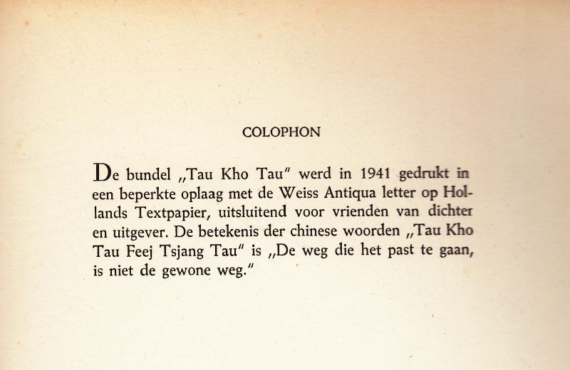 Last, Jef - Tau Kho Tau (De Jong no. 486)