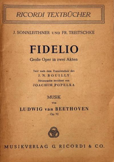 Beethoven, Ludwig van | J.N. Bouilly en Joachim Popelka (tekst) - Fidelio | Grosser Oper in zwei Akten