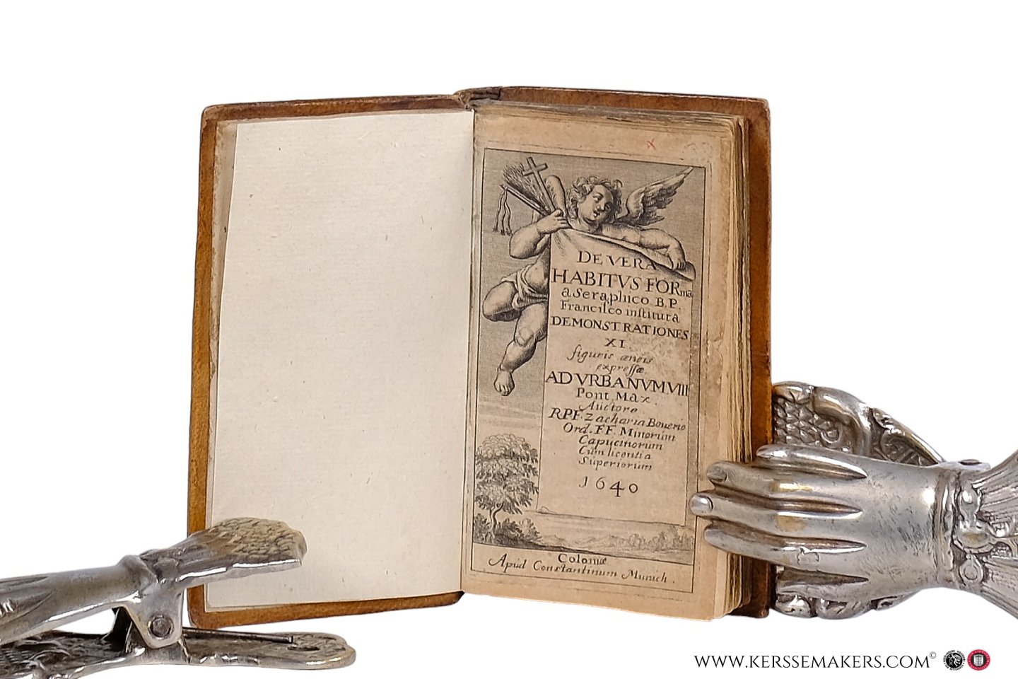 Boverio, Zaccaria - De vera habitus forma a Seraphico B. P. Francisco institura demonstrationes XI figuris aeneis expressae ad Urbanum VIII Pont. Max. Auctore R.P.F.Zacharia Boverio Ord. FF.Minorum Capucinorum.