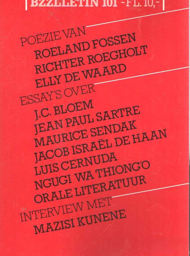 Diepstraten, Johan en Phil Muysson - Bzzlletin nr. 101