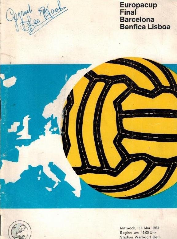 - Europacup Final Barcelona Benfica Lisboa -Offizieles Programm
