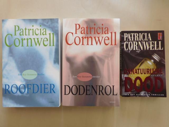 Cornwell, P. - Dodenrol + Roofdier + Onnatuurlijke dood  ( alle 3  Kay Scarpetta thriller)