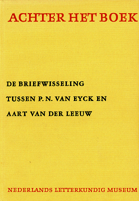 Delen, Piet (inleiding en aantekeningen) - De briefwisseling tussen P.N. van Eyck en Aart van der Leeuw