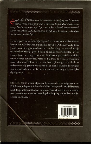 Jecks, Michael .. Omslagontwerp Wil Immink - De laatste tempelridder .. Een Sir Baldwin mysterie.