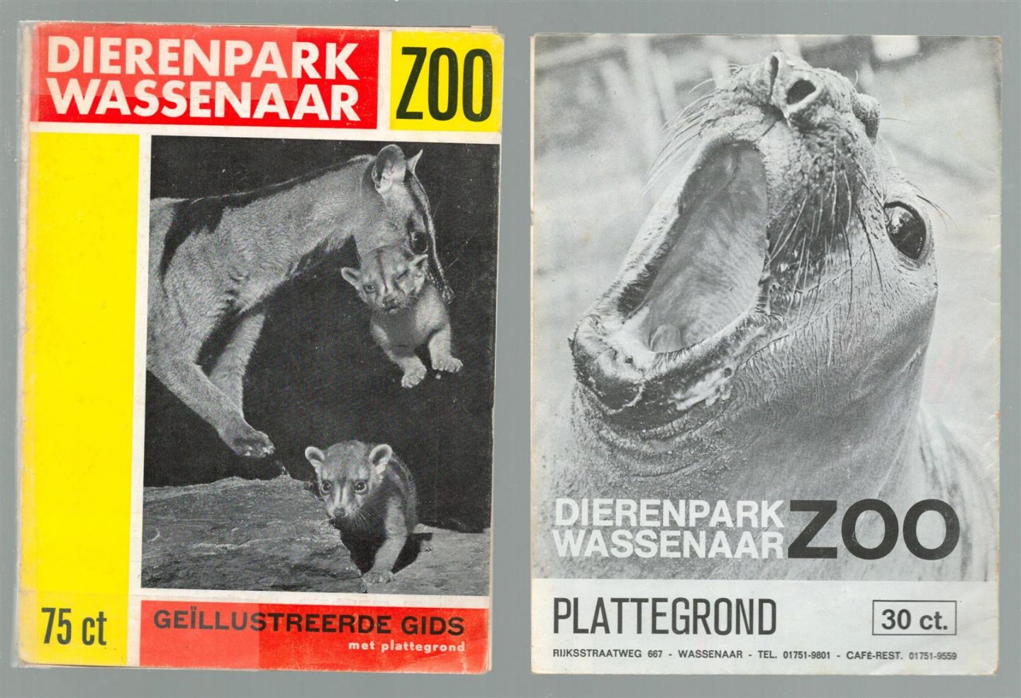 Stichting Wandel- Vogel- en Dierenpark Wassenaar - Dierenpark Wassenaar : geillustreerde gids met plattegrond  ( ZOO GUIDE )