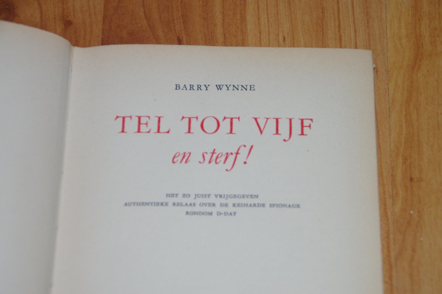 Barry Wynne - Tel tot vijf en sterf!