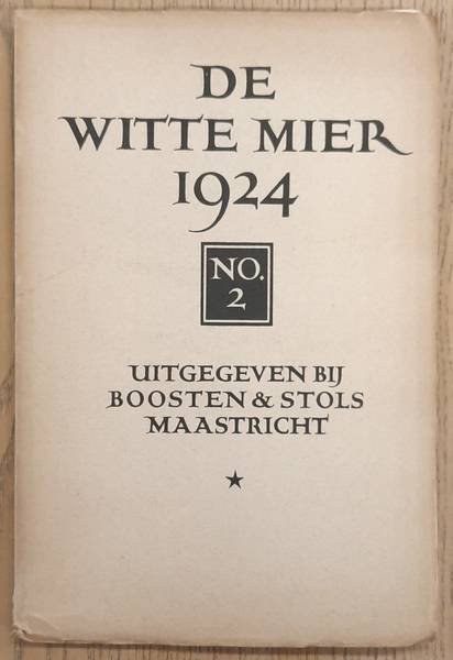 Greshoff, J. - DE WITTE MIER. Maandschrift voor de vrienden van boek en prent onder leiding van J. Greshoff.