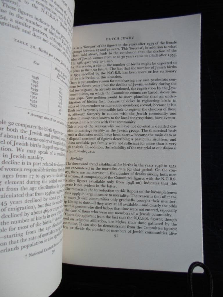 Vedder, A., Voorwoord - Dutch Jewry, A demographic analysis, A Post-War Study, reprint from Vol III & Vol IV, no 1 of the Jewish Journal of Sociology