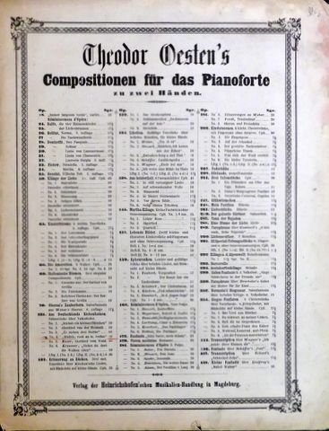 Oesten, Théodore: - Aus Deutschlands Eichenhainen. Salonstücke über deutsche Volkslieder für das Pianoforte, op. 131. No. 4: Mädele ruck, ruck, ruck