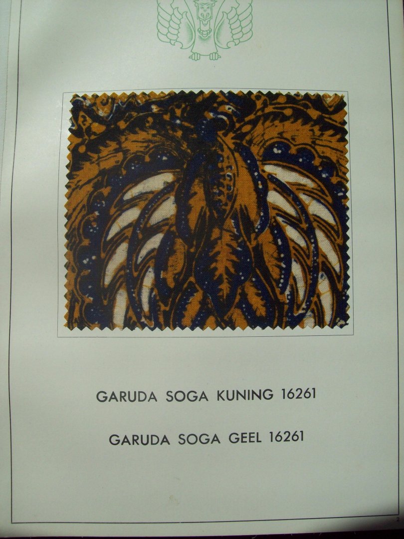 NV Fabriek van Chemische Producten Vondelingenplaat, Holland - "Garuda Soga Kleurstoffen"