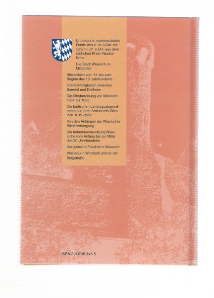 stadarchiv wiesloch ( 2 delen ) - wiesloch beitrage zur geschichte