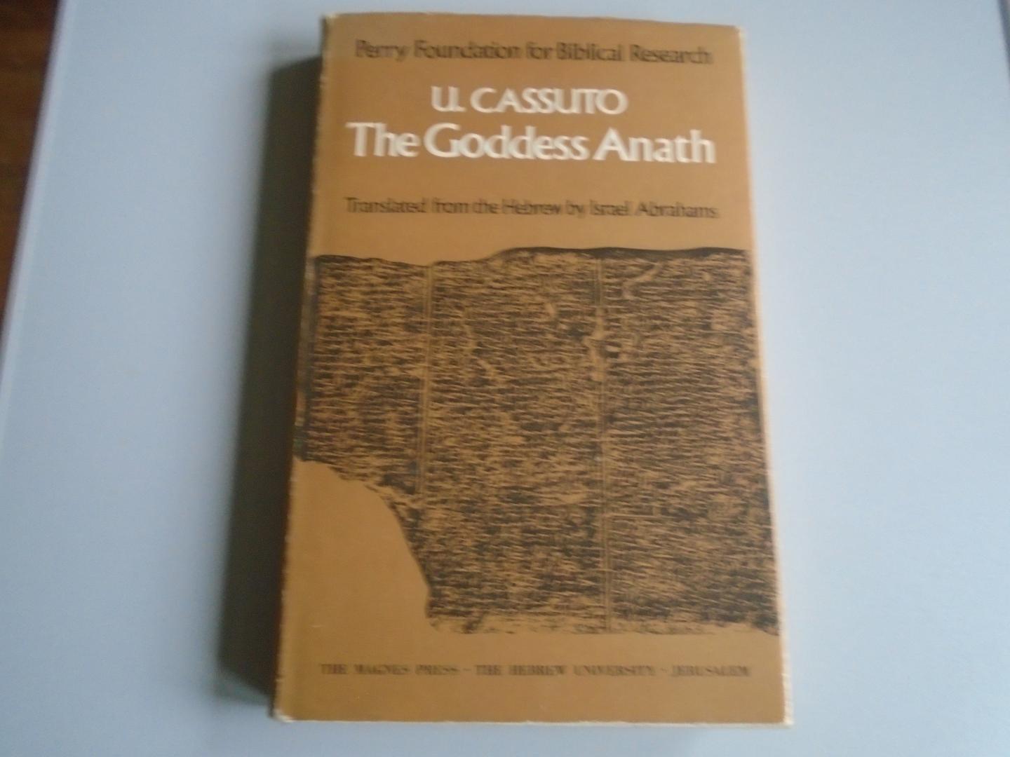 Cassuto, U. - The Goddess Anath. Canaanite Epics of the Patriarchal Age
