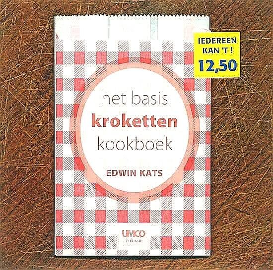 Kats , Edwin . [ isbn 9789086690114 ]  3217 - Het Basis Kroketten Kookboek . (  De kroket, of chiquer: de croquet, is niet weg te denken uit de Nederlandse keuken. Hij verschijnt ook steeds vaker op de menukaarten van de betere restaurants. Maar hij lijkt te zijn verdwenen uit de keuken van de -